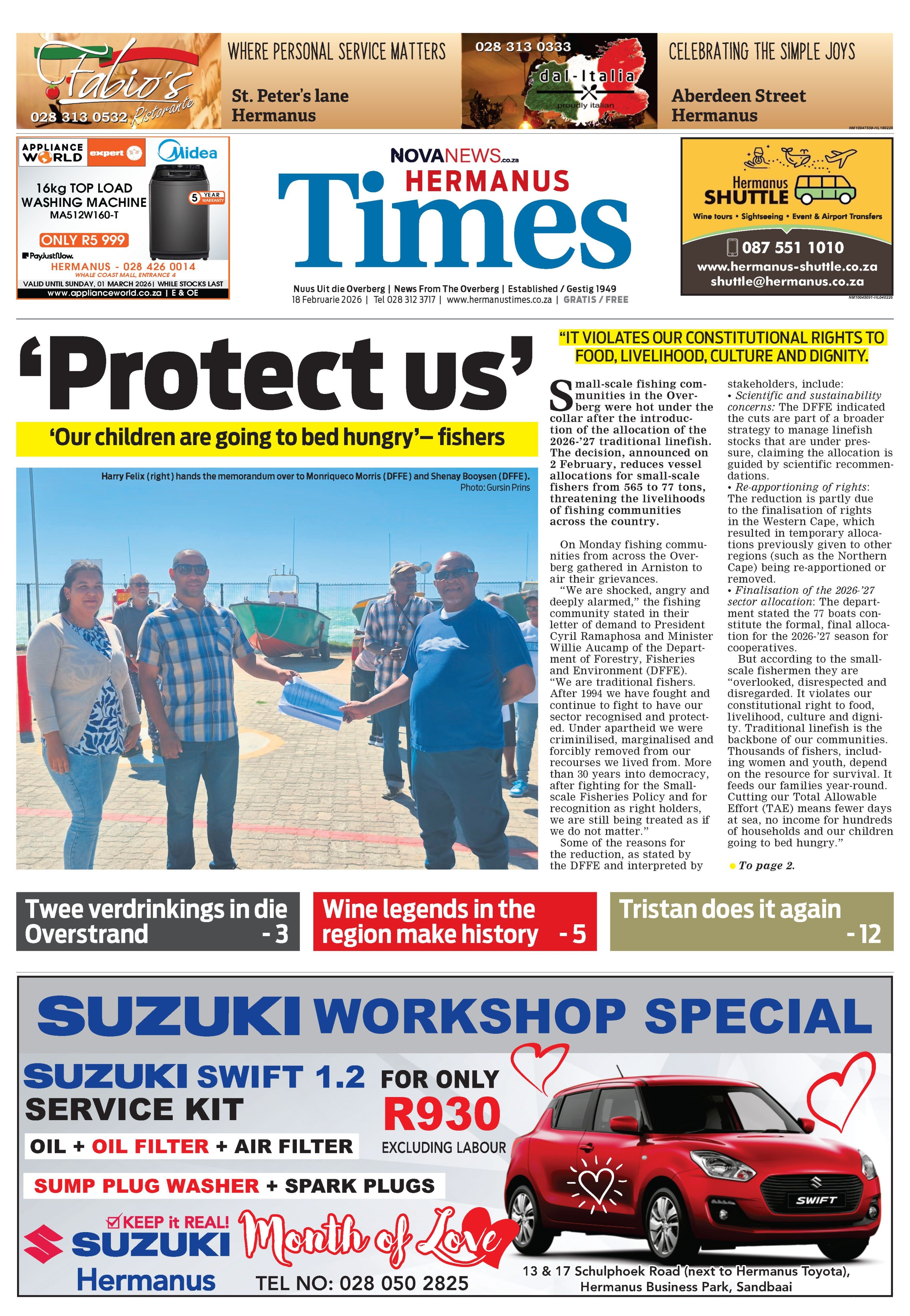 Hermanus Times – E-edition – 18 February 2026