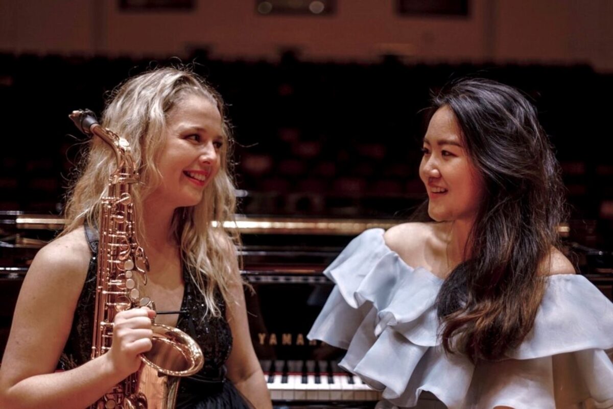 A musical-gems night with Josie McClure on saxophone and Seung-Ree Lee on piano