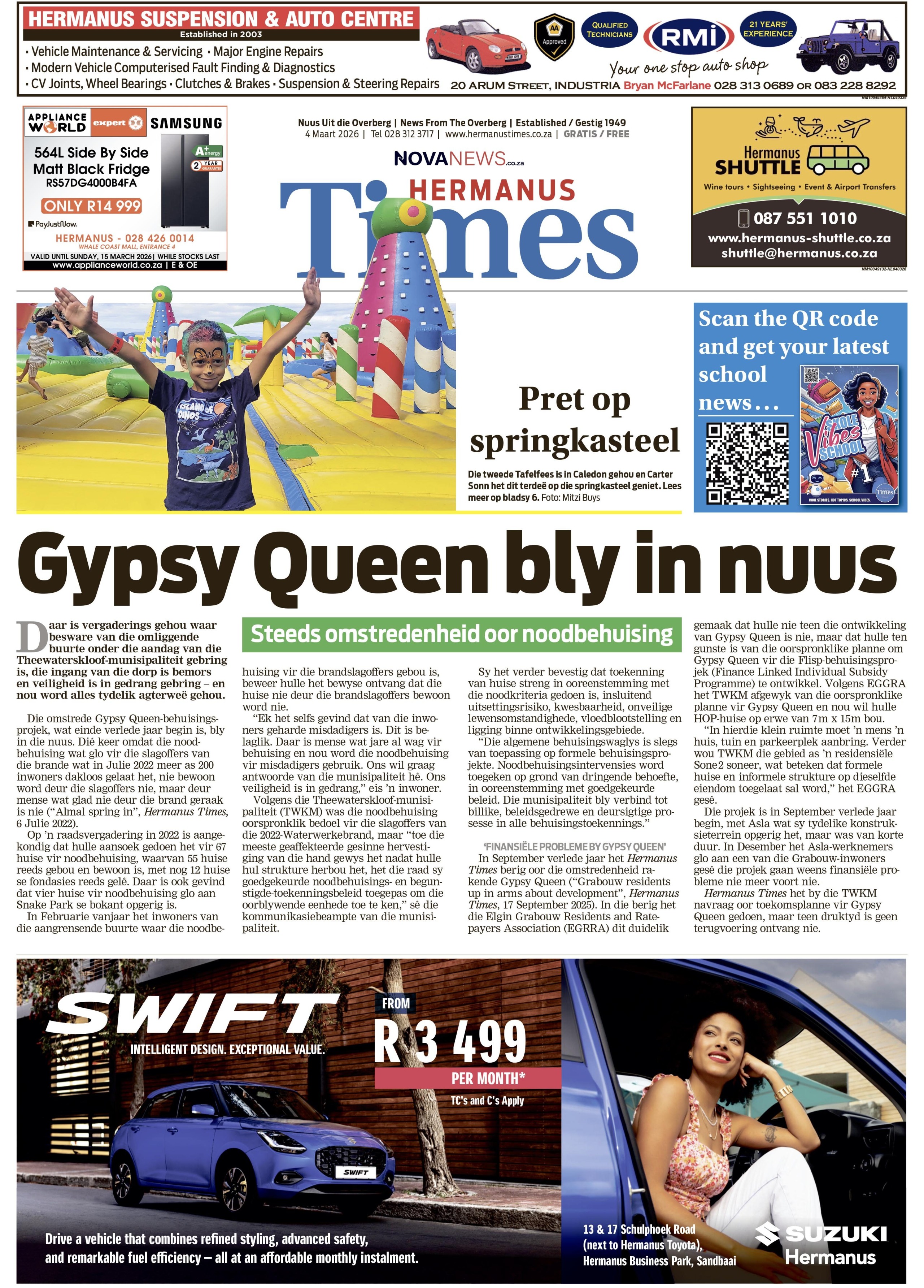 Hermanus Times – E-edition- 4 March 2026