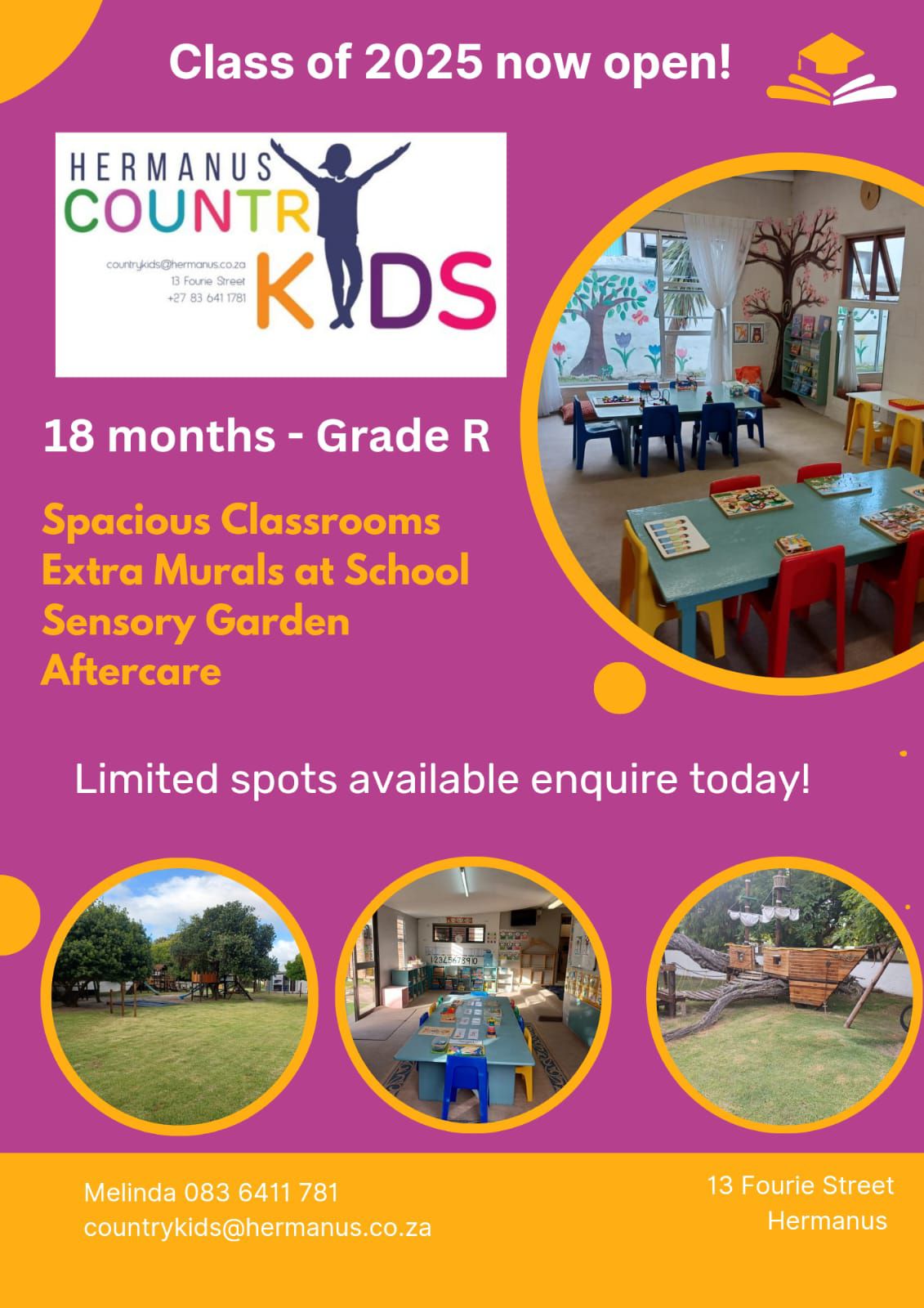 Country Kids in Hermanus is looking for new premises.