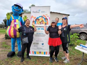 Kuumba wys sy kleure by pretloop saam met Caledon Parkrun