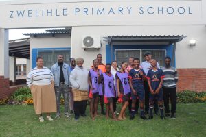 Zwelihle Primary sport teams score big with new kit