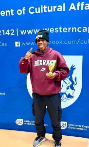 Local boxer from the Overstrand Whale Boxing Club at the Commonwealth Games