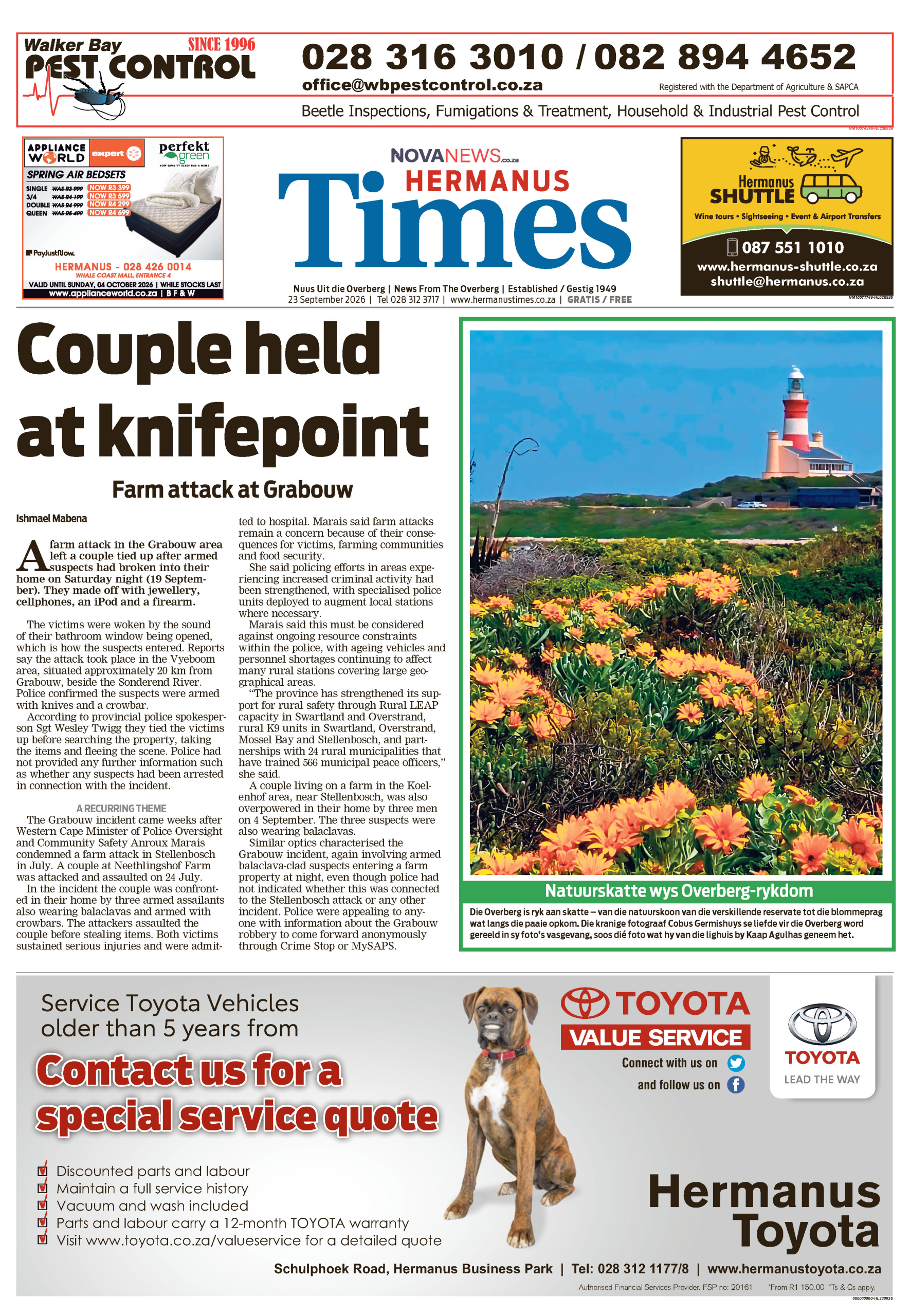 Hermanus Times – E-edition – 23 September 2026
