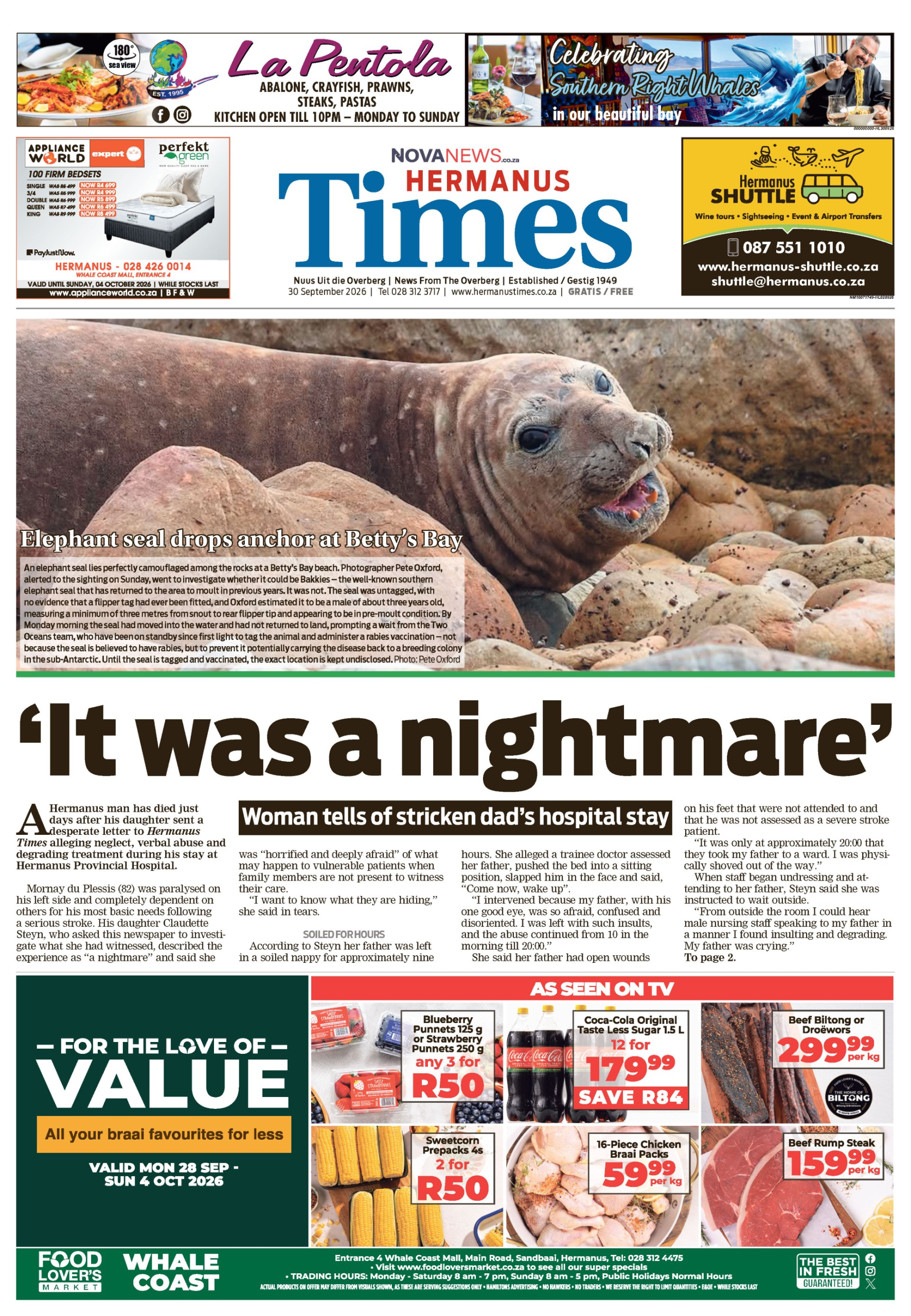 Hermanus Times – e-Edition – 30 September 2026