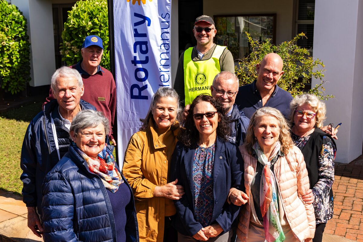 Rotarians involved with the project