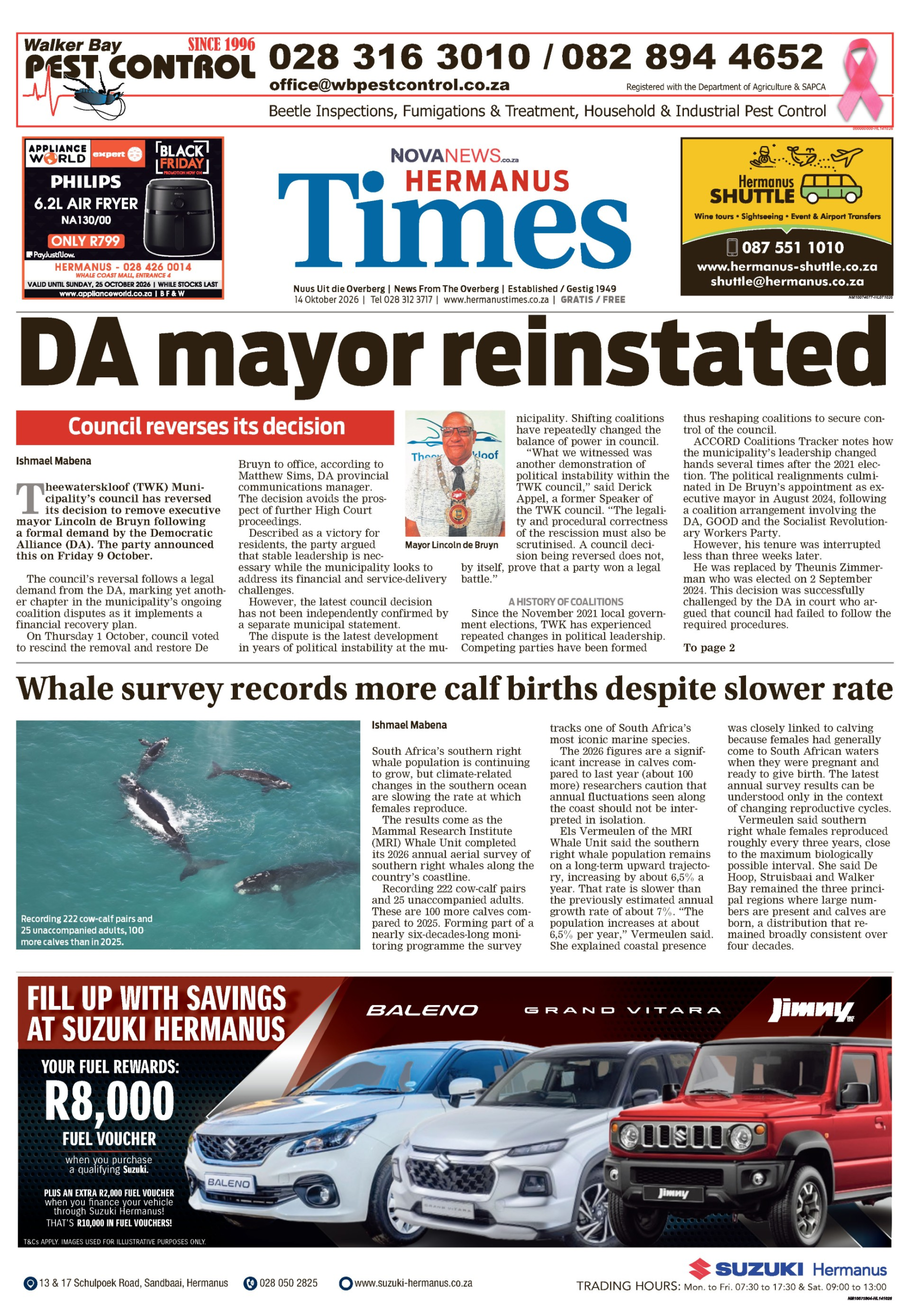 Hermanus Times-E-edition-14 October 2026