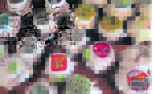 As konfyt en kunstenaar mekaar ontmoet