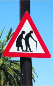 Signs showing concern for the elderly