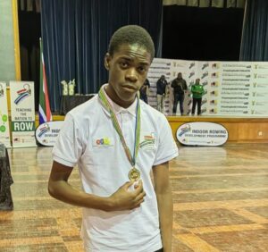 Komani learner wins gold at National Indoor Rowing Championships