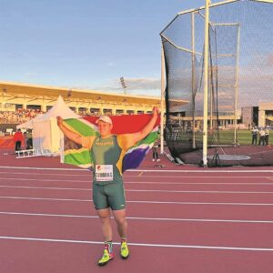 Middies trots op hamergooi Afrika-kampioen