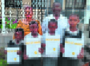 Learners receive Santam awards