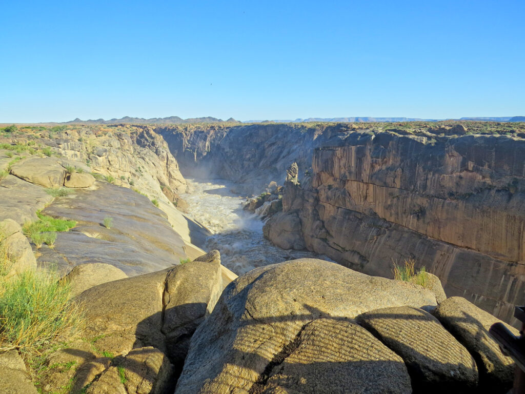 The gorge donwstream the Augrabies Falls.