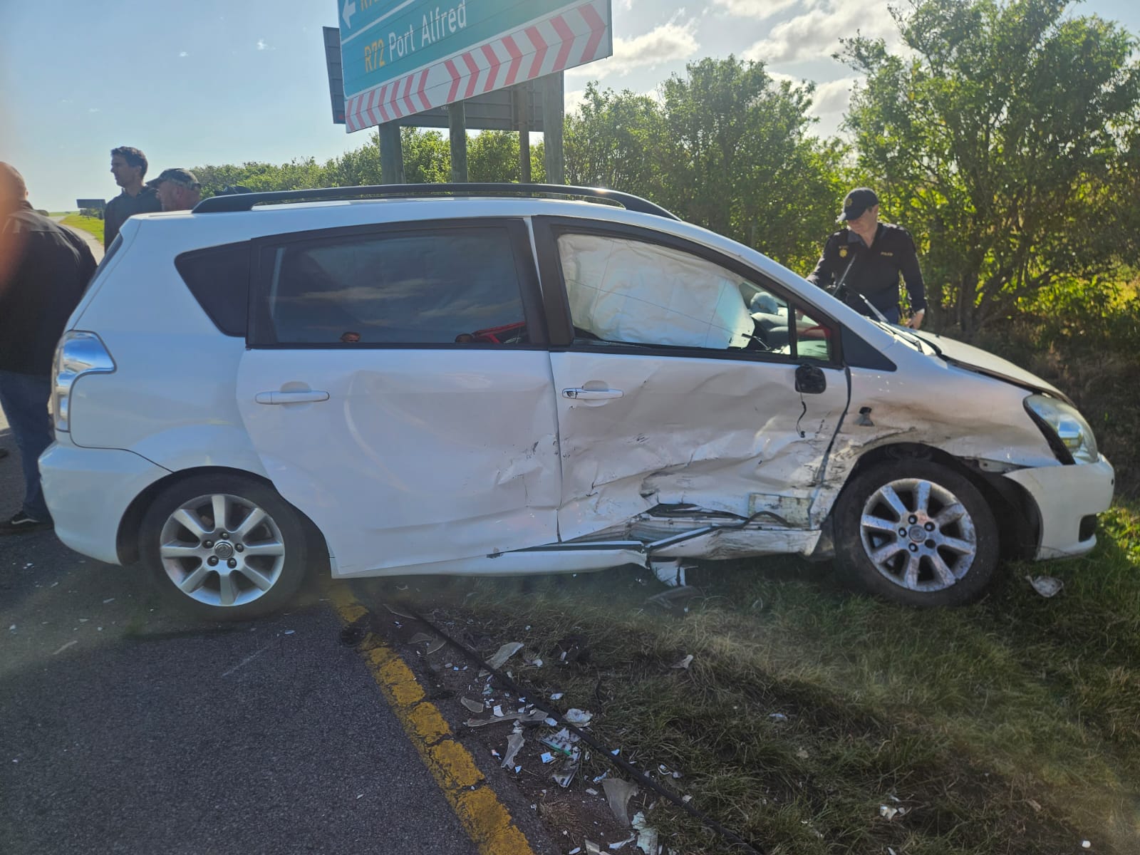 The vehicle which was used to transport the abalone.