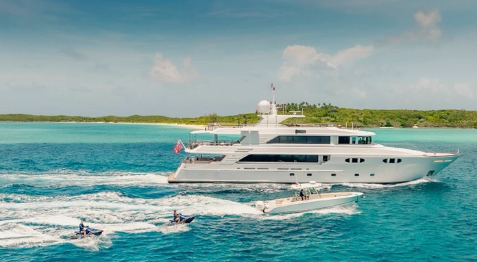 The superyacht Far From It where Paige Bell was employed. (Picture: yachtcharterfleet.com)