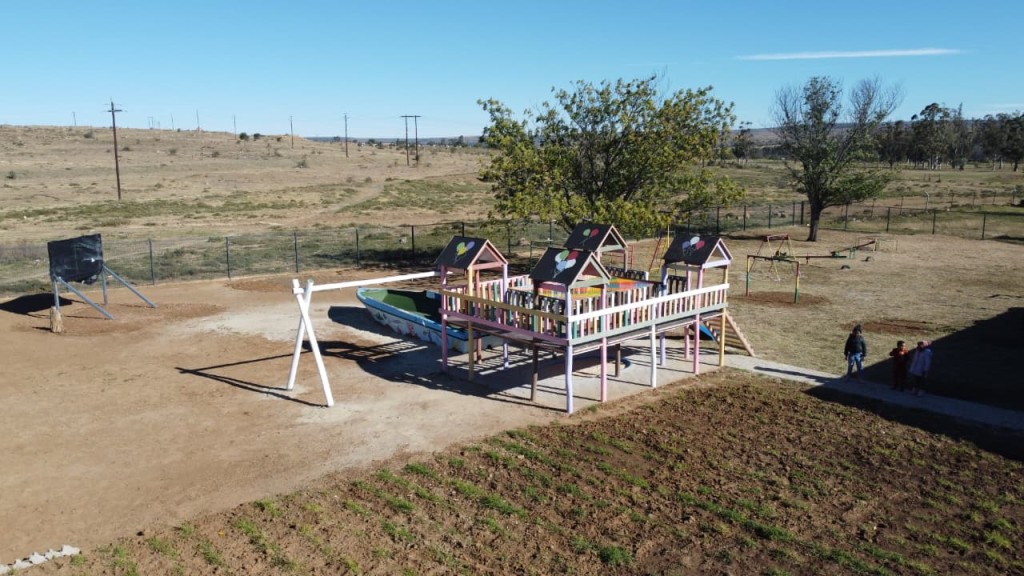 The school's outdoor play area.