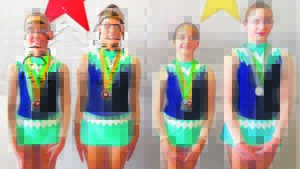 Gimnaste blink uit by kompetisie