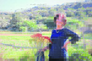 Wilna Moolman rustig in haar plaashuis