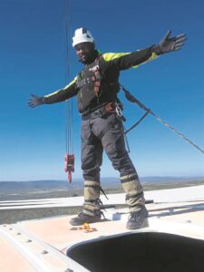 Bursary recipient now wind turbine technician