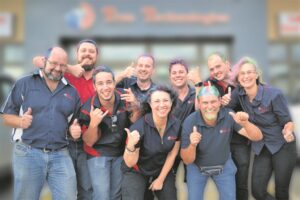 Local businesses go colourful