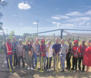 ‘Green fingers’ create vegetable garden