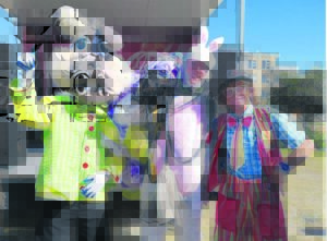 Easter Bunny visits carnival