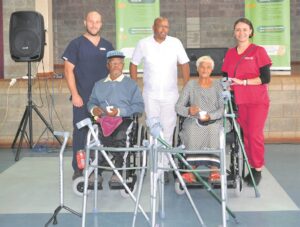 Hankey community receives wheelchairs, walking aids