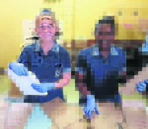 Laerskool-leerders laat die geld inrol