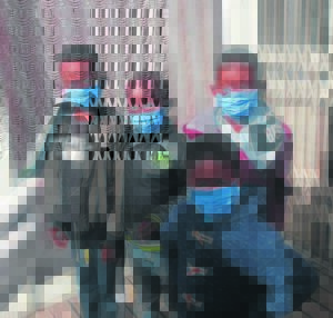 Locals sew masks for residents