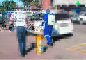 Kouga helps keep taxi ranks sanitised