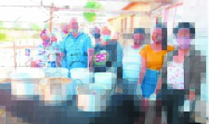 Community work together to feed hungry