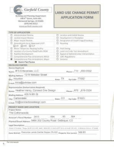 Measures in place to receive land-use applications