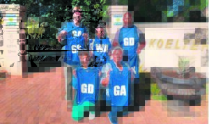 Patensie-netbalspan op die been