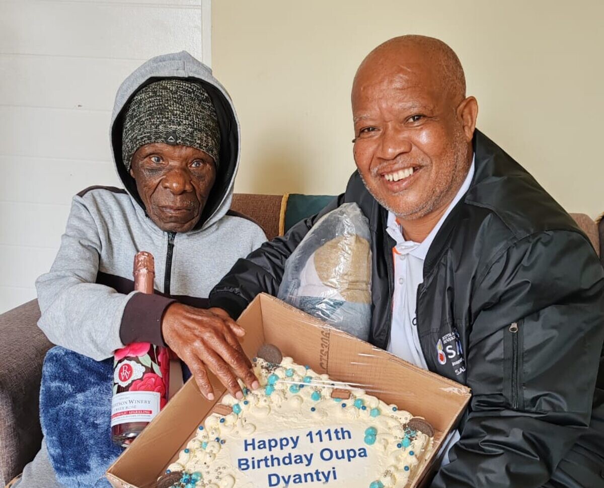 Patensie resident celebrates 111th birthday in new home after years of living in shack