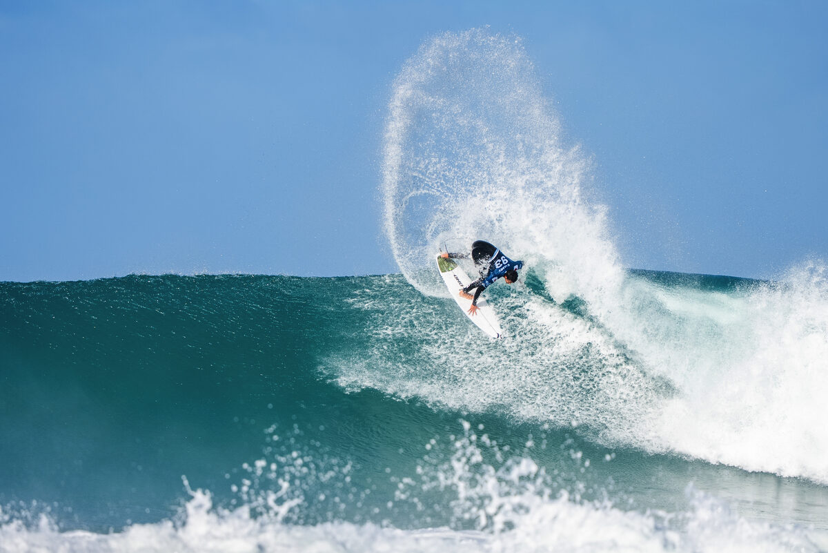 Connor O’Leary surfing.
