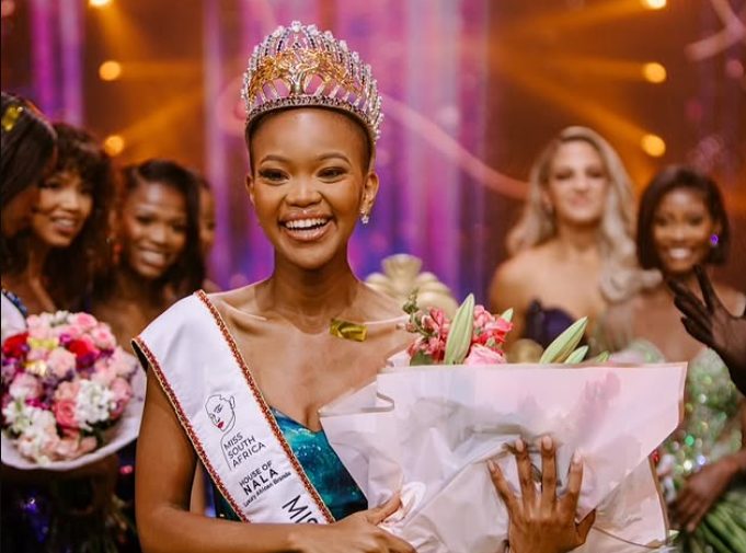 Qhawekazi Mazaleni, a speech therapist from the Eastern Cape, has been crowned Miss South Africa 2025