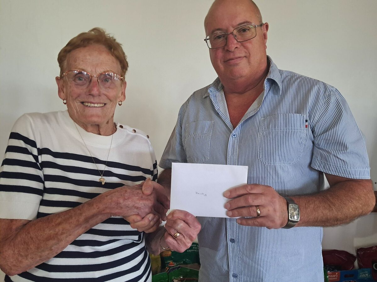 After nearly two decades of selfless service to the community's elderly residents, Jacky Opperman has been unanimously honoured by the SA Association of Retired Persons (SAARP) Jeffreys Bay Branch Social Club for her extraordinary dedication to improving the lives of local pensioners.