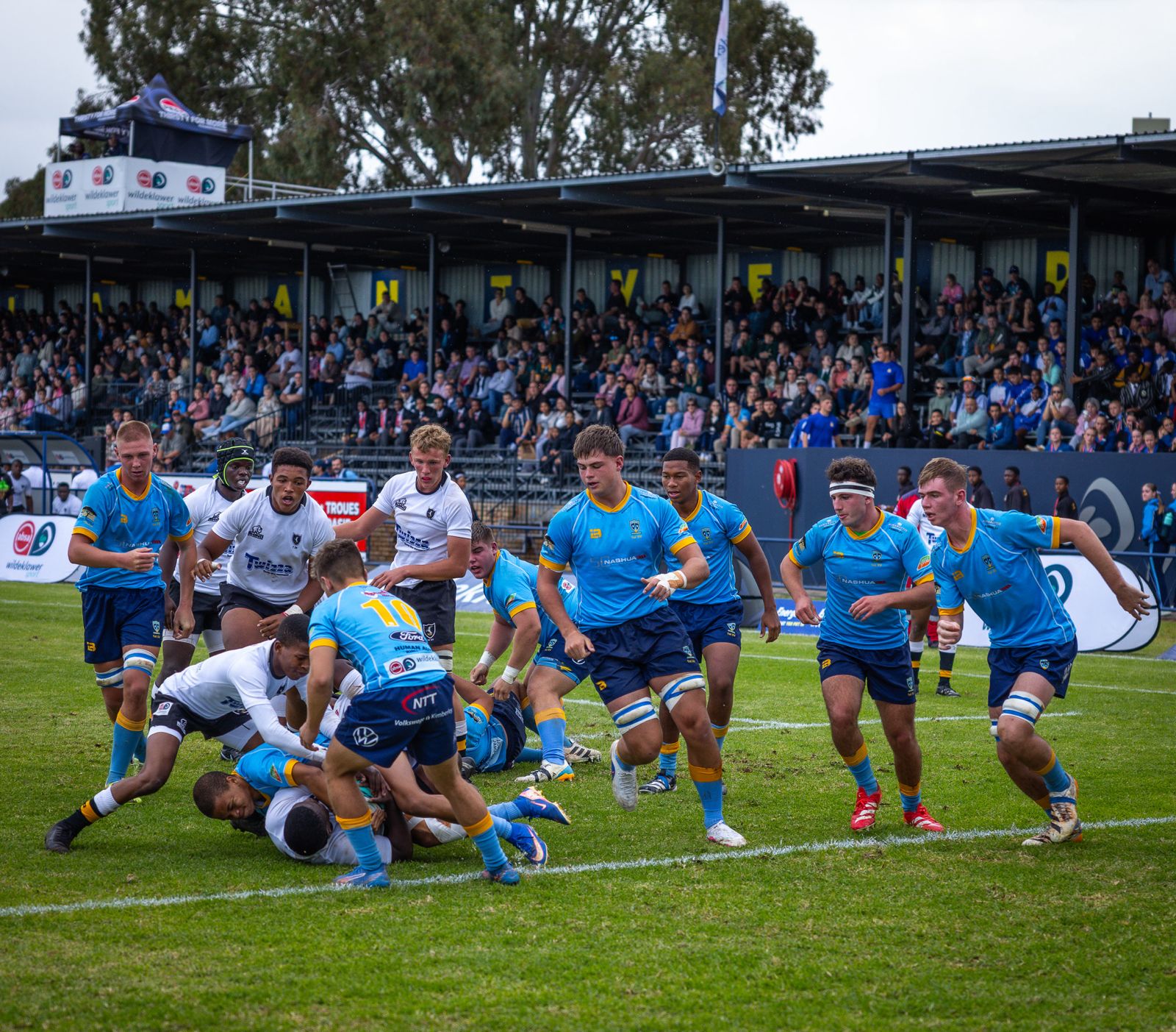 Diamantveld's defence was tested against a gutsy Queen's College side.