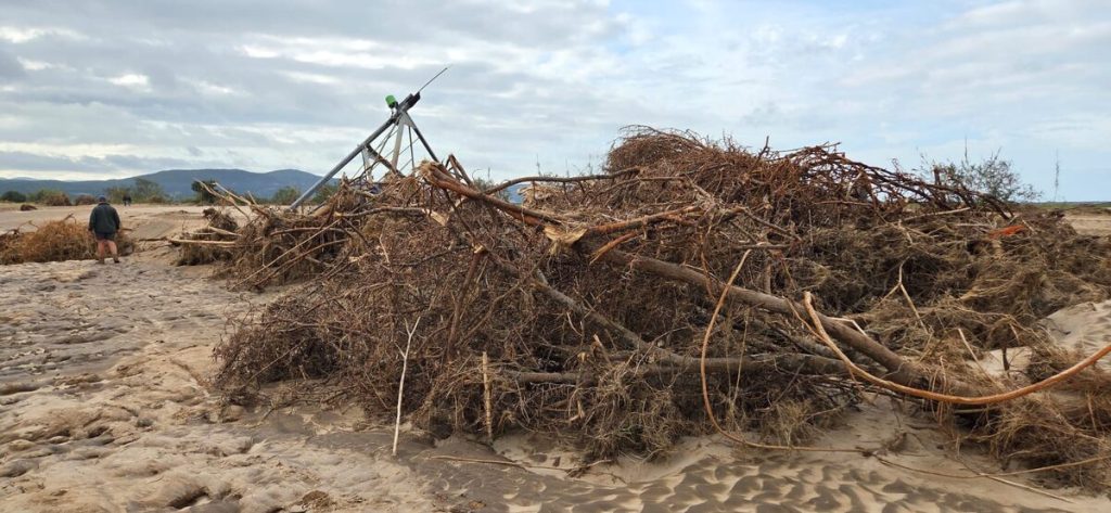 Flood-damaged vegetable farm near Loerie on Gamtoos Melon Road after heavy rains in May and June.