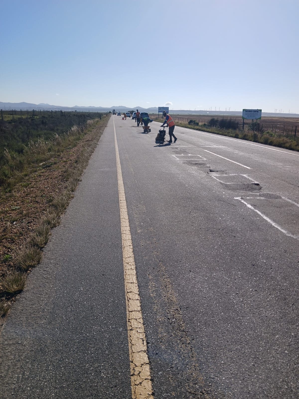 Hundreds of potholes on the R330 following recent flooding, with severe road damage in the Kouga area.