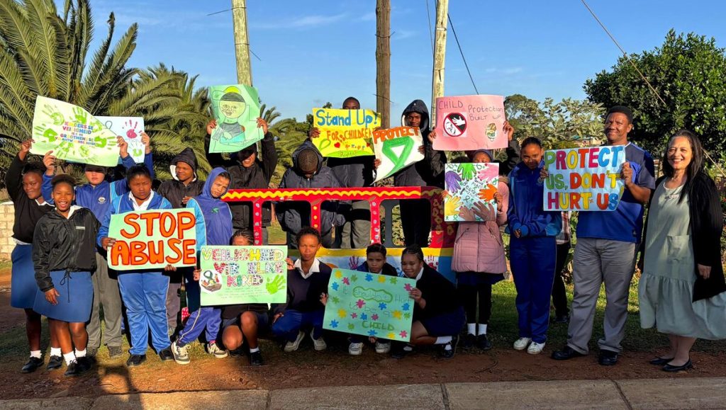 Rainbow Centre children in Kruisfontein are using their voices to call for safety and an end to child abuse during Child Protection Week.