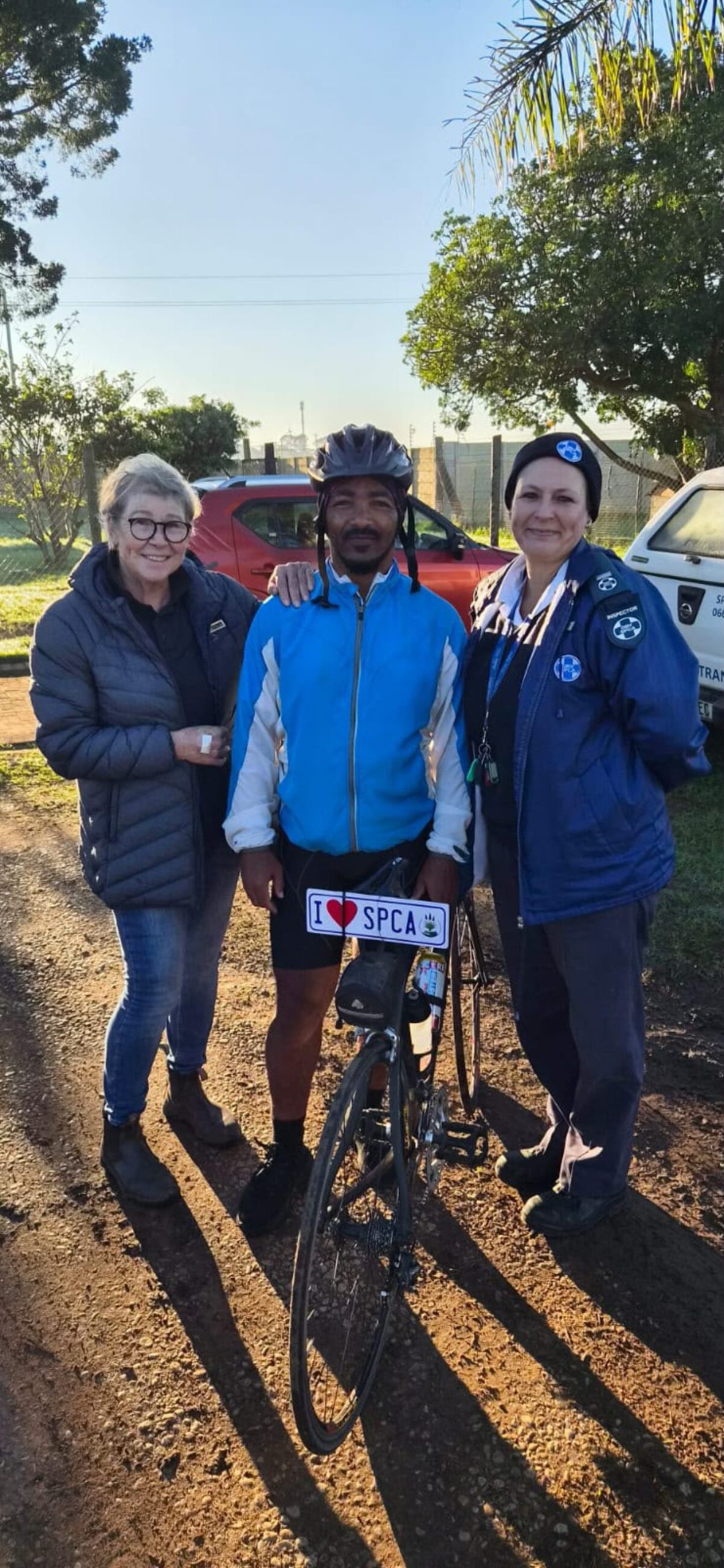 Anrico Quiens cycles during his 2,000km "Pedal for a Purpose" fundraiser supporting three Eastern Cape SPCAs.