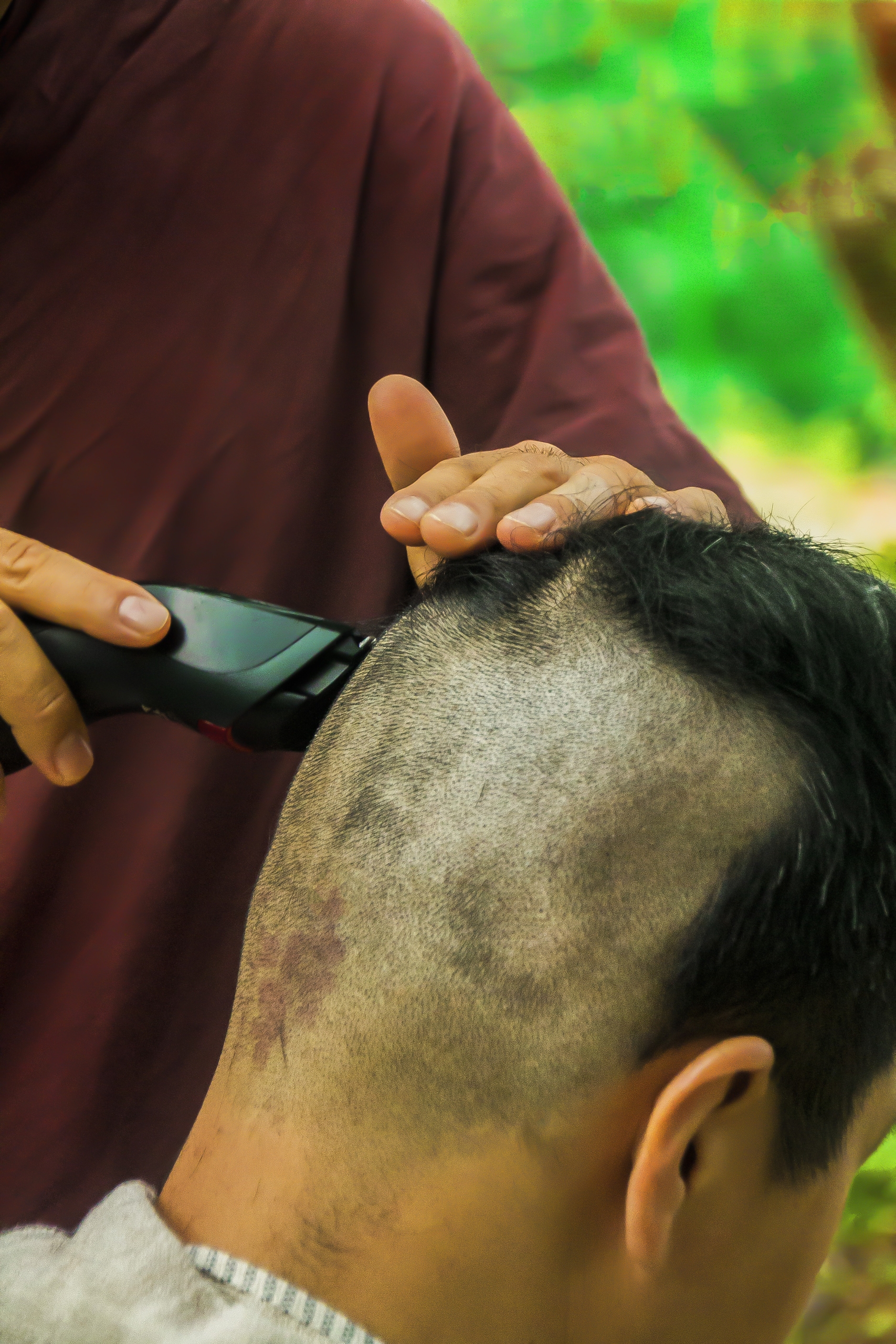 Community members take part in the CANSA Shavathon at Fountains Mall to support cancer patients