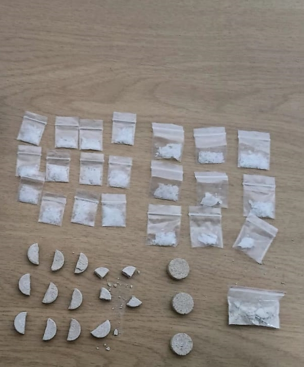 Police and SANDF members seize an unlicensed firearm, ammunition and drugs in Humansdorp.