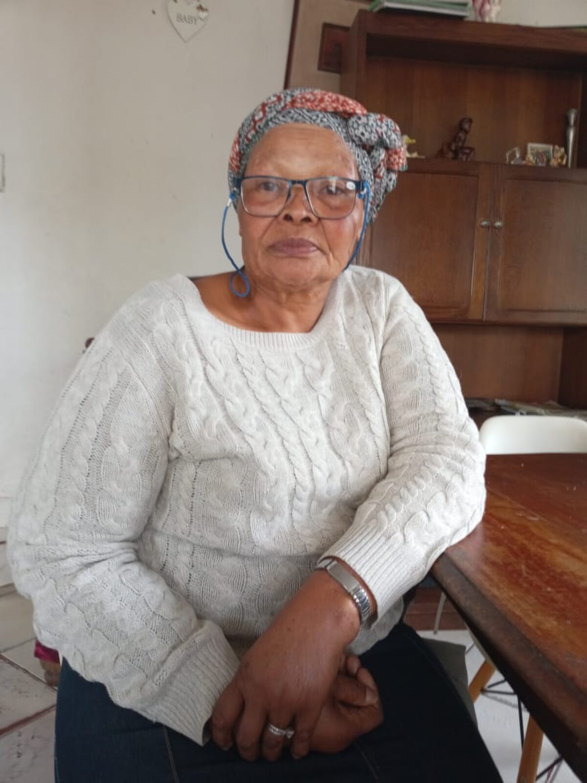 Hilda Fredericks serves meals to children through her Sea Vista soup kitchen.