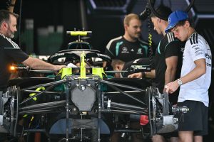 Antonelli on pole for US GP with title within touching distance