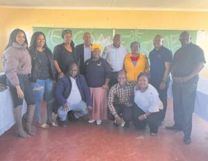 Dignitaries plough back to their school