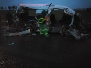 Five people killed, 10 injured in car accident involving two vehicles