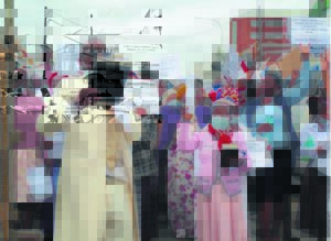 Congregants host peaceful march