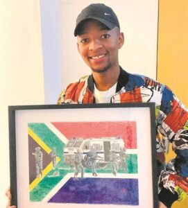 Artist uses art to maintain living